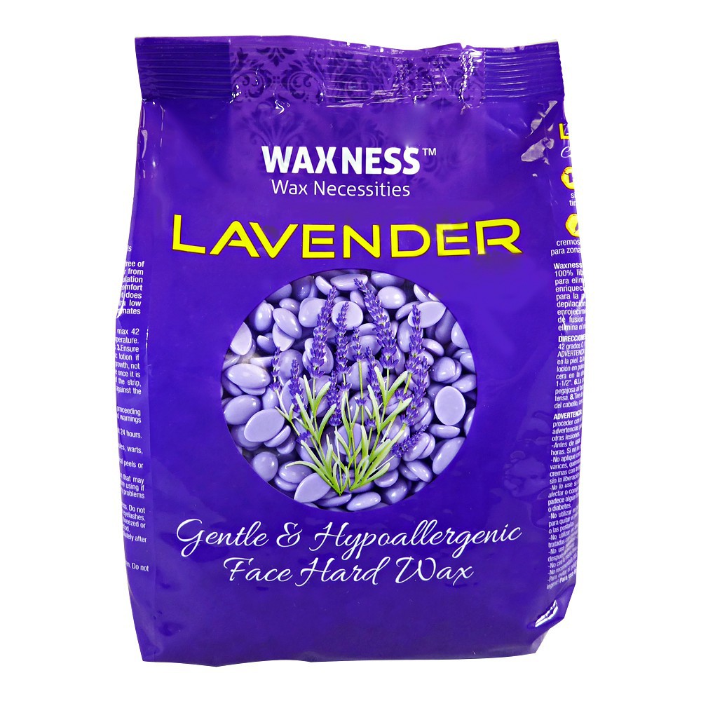 Waxness  Face Hard Wax Beads with Lavender Oil 0.8 Lb / 400 G