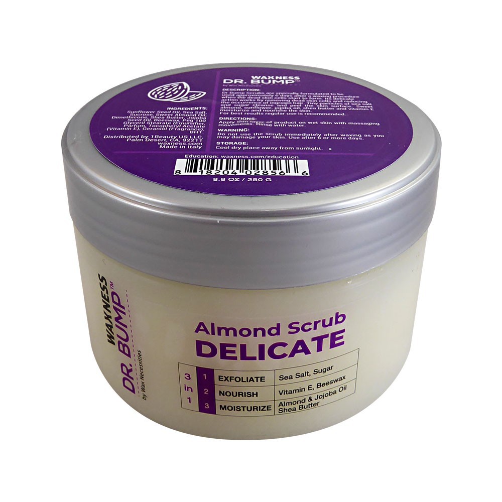 Waxness Dr. Bump Almond Scrub 3 in 1 Delicate 8.8 Oz / 250 G