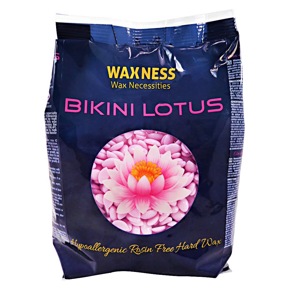 Waxness Premium Luxury Bikini Lotus Stripless Waxing Kit with 14 oz / 0.4 kg Wax Bag