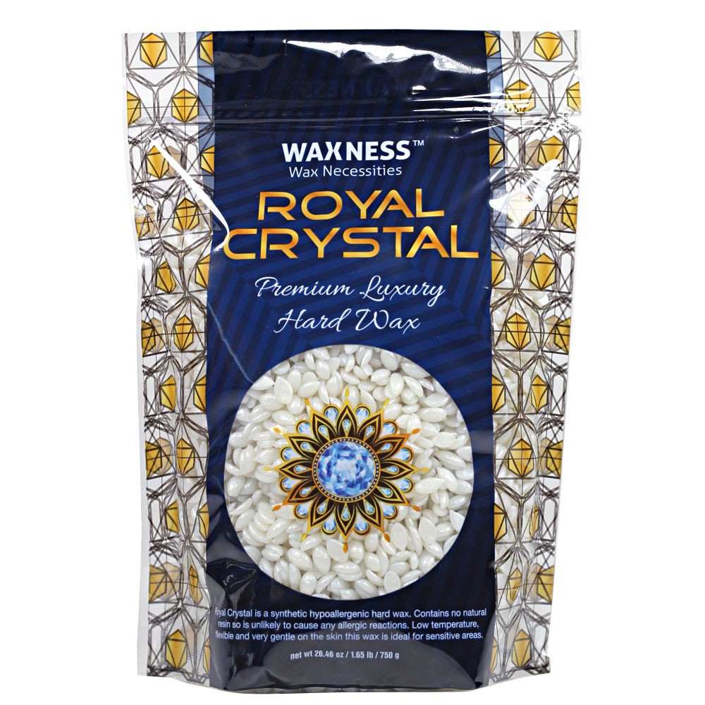 Waxness Royal Crystal Premium Luxury Hard Wax 1.65 Lb / 26.25 Oz