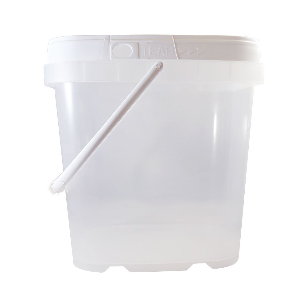 Clear Plastic Empty Container for Refill Wax Beads 1 Gallon / 8.3 lbs