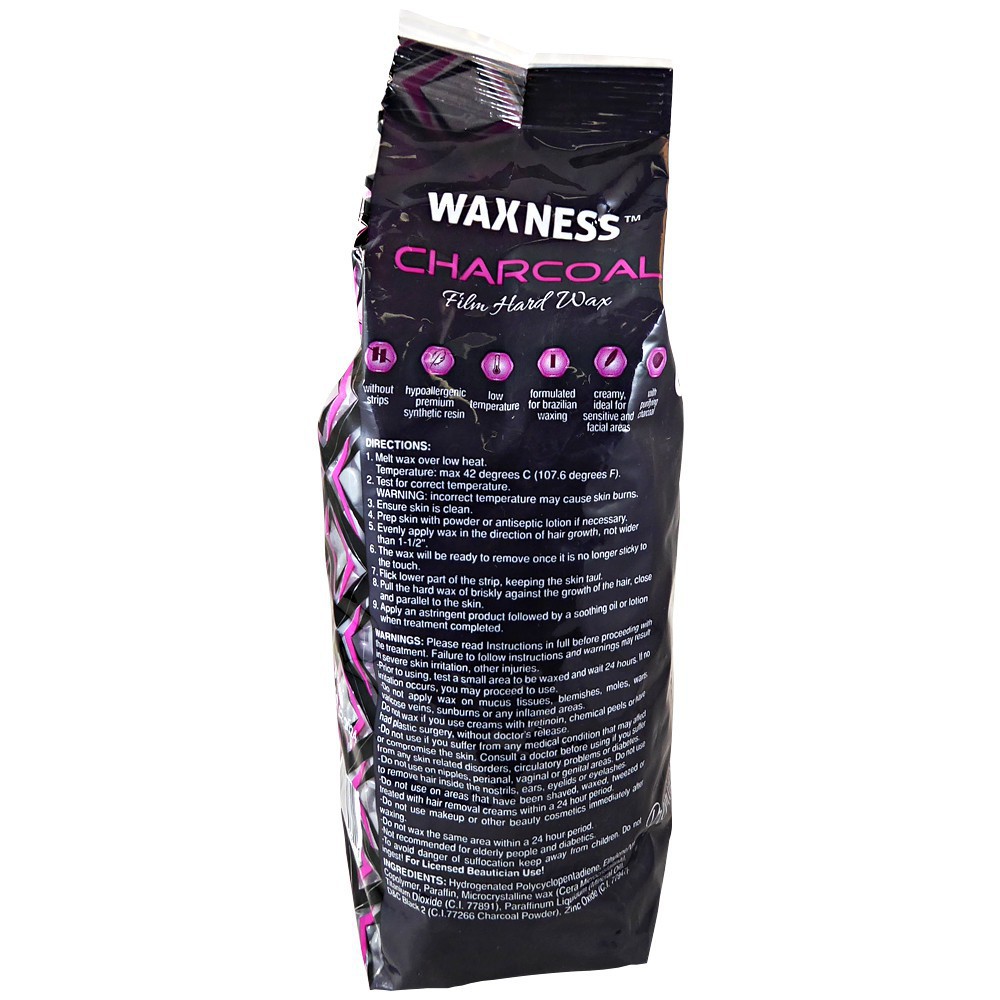 Waxness Charcoal Premium Luxury Hard Wax 2.2 LB / 35.27 OZ