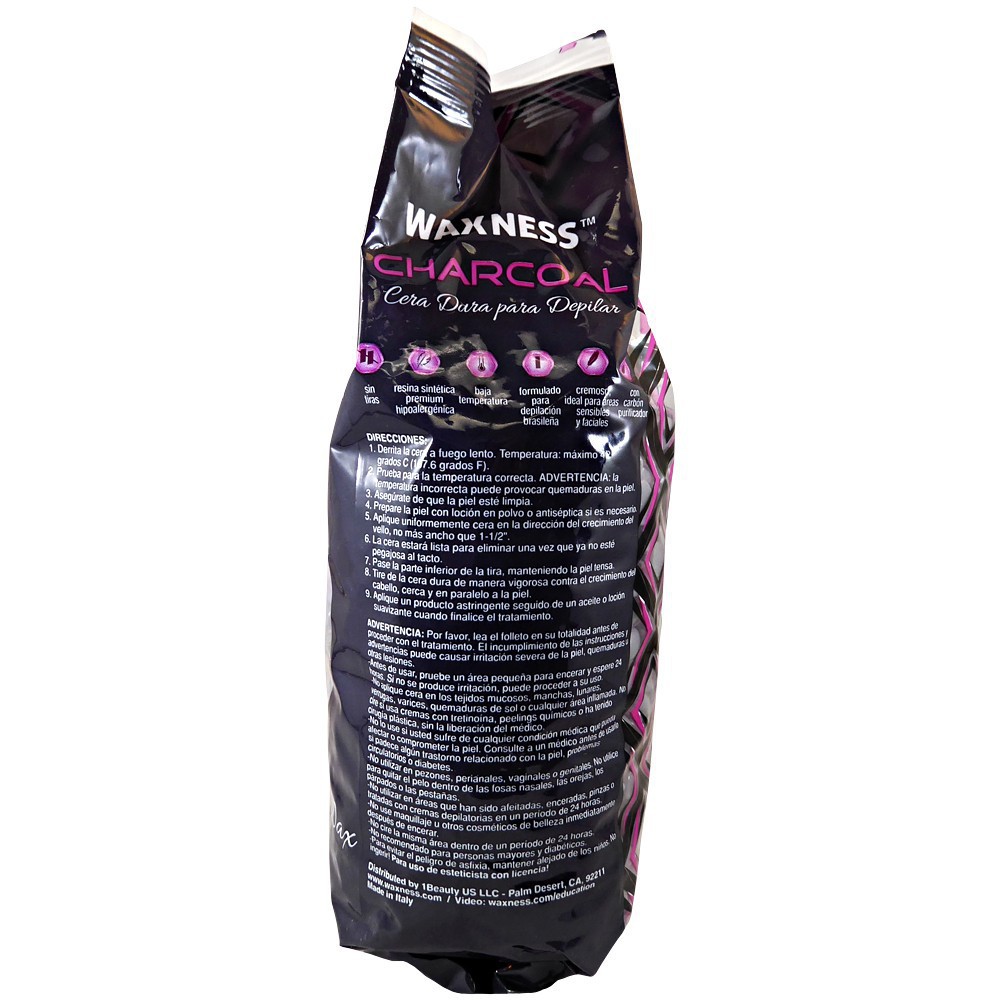 Waxness Charcoal Premium Luxury Hard Wax 2.2 LB / 35.27 OZ