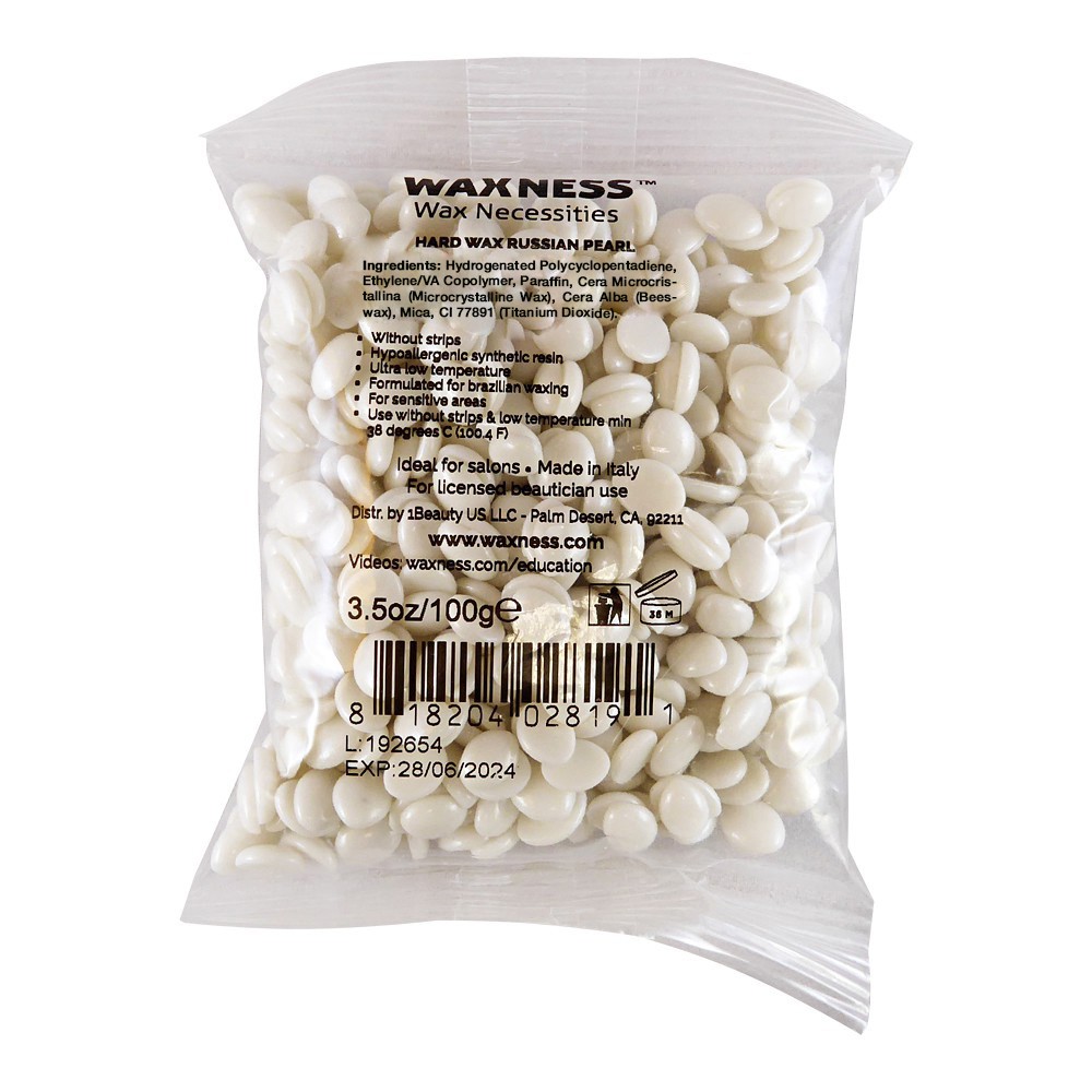 Waxness Hard Wax Beads Russian Pearl 0.22 Lb / 100 G