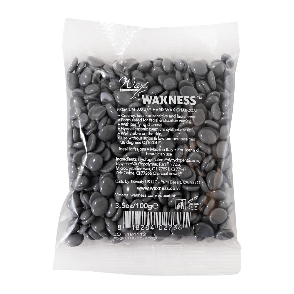 Waxness Charcoal Premium Luxury Hard Wax Sample 3.5 oz / 100 g