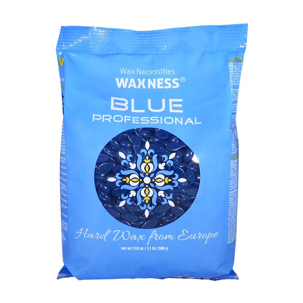 Waxness Hard Wax Beads Blue Pro Original 1.1 lb / 0.5 kg