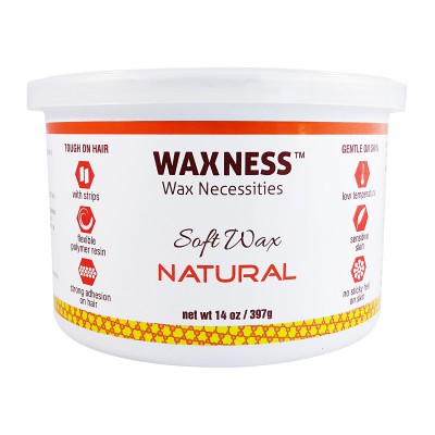 Natural (Smooth Amber) Soft Wax No Sticky Formula 14 oz / 397 g