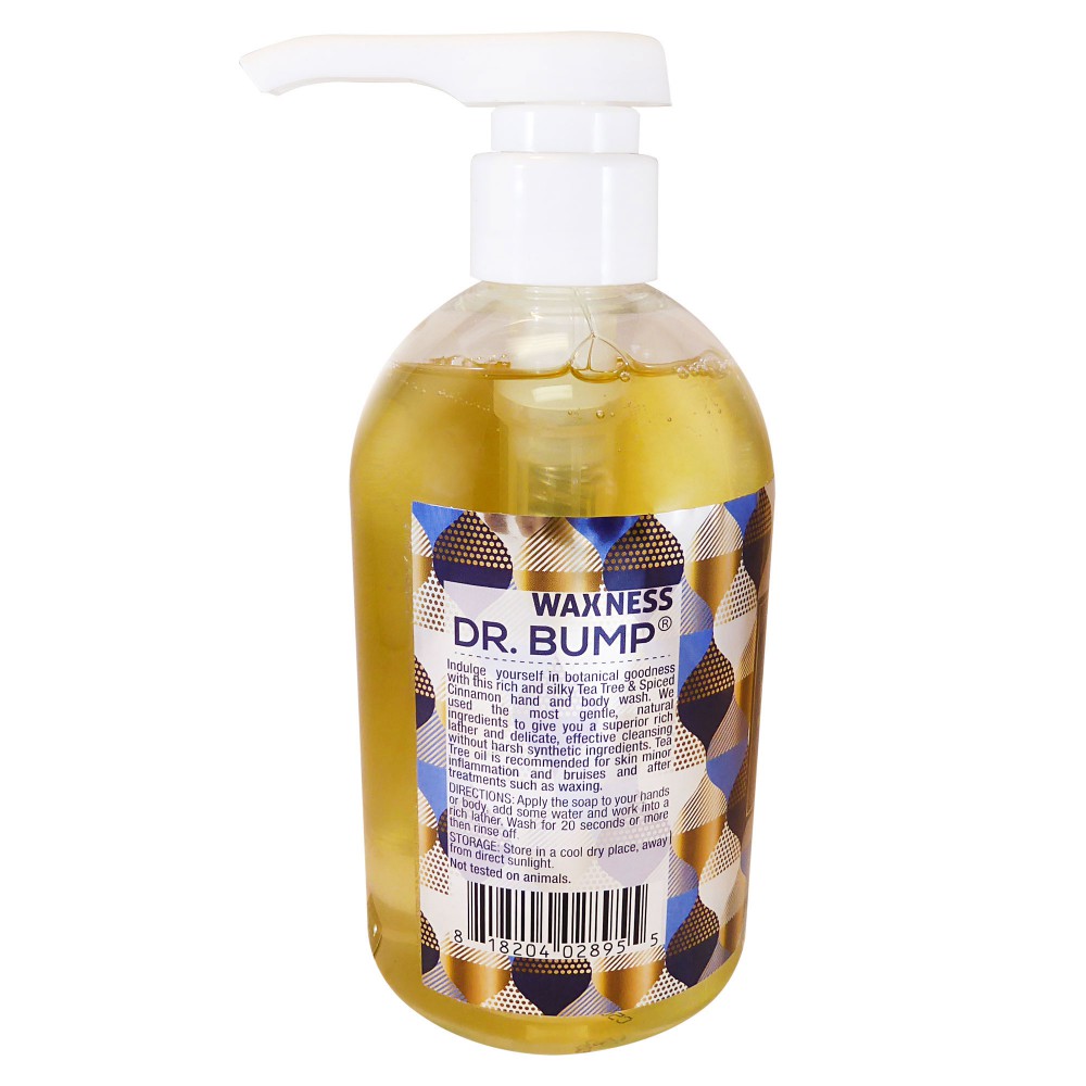 Waxness Dr. Bump Hand and Body Soap and Lotion Kit with Tea Tree and Spiced Cinnamon Holiday Edition 2 X 16 fl oz 480 ml