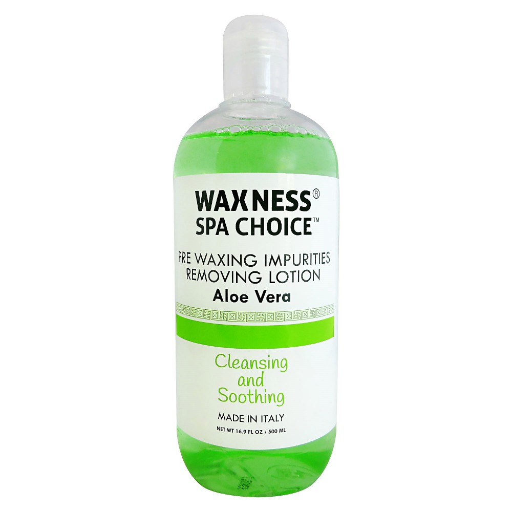 Waxness Spa Choice Pre Waxing Impurities Removing Lotion Aloe Vera 16.9 fl oz / 500ml