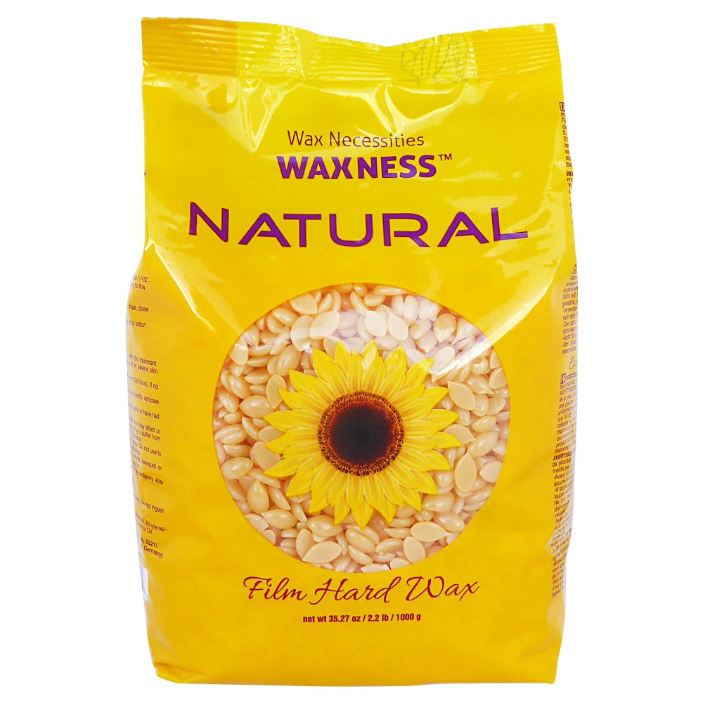 Waxness Natural Hard Wax Kit with 2.2 Lb / 1 Kg Wax Bag