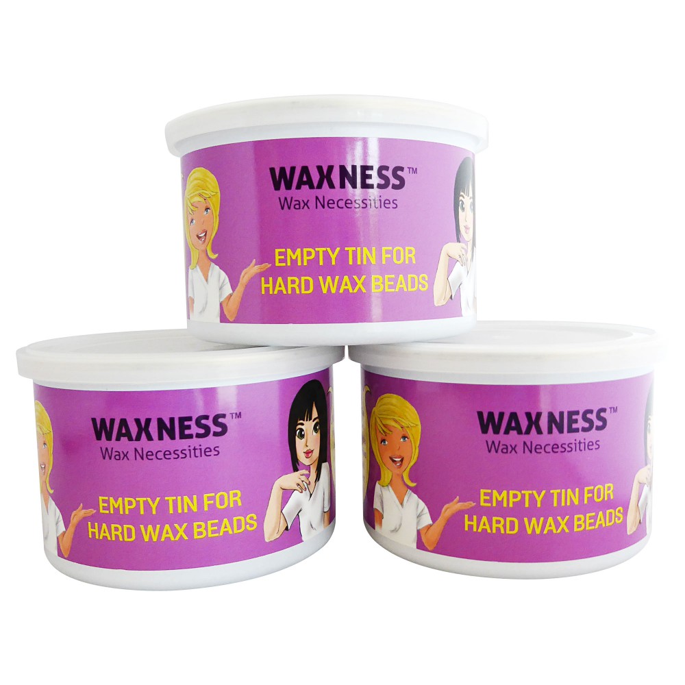 Waxness White Empty Wax Can 14 OZ  397 G 3 Pack