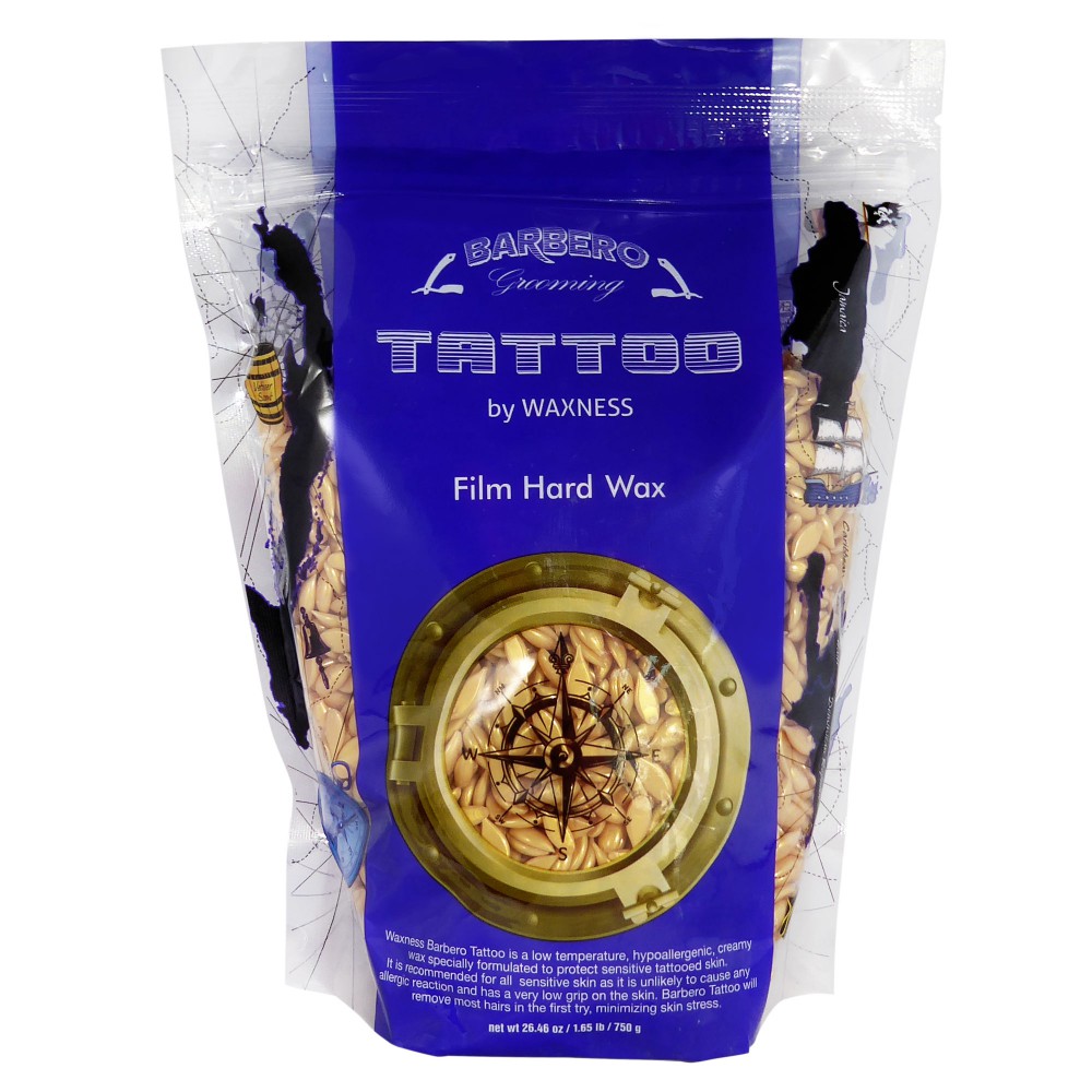 Waxness Barbero Tattoo Hypoallergenic Film Hard Wax 1.65 lb / 750 g