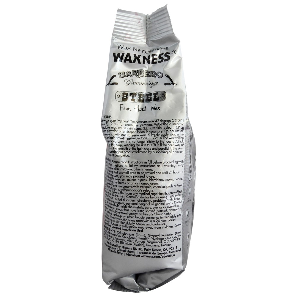 Waxness Barbero Hard Wax Steel for Men 1.1 LB / 17.6 OZ