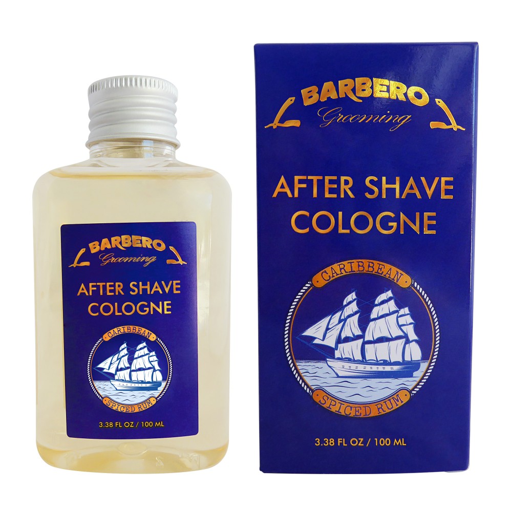 Barbero Grooming After Shave Cologne Caribbean Spiced Rum 3.38 fl oz / 100 ml