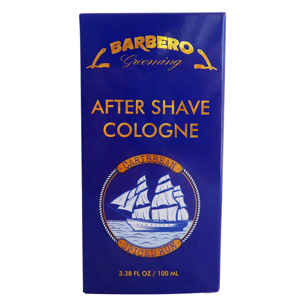 Barbero Grooming After Shave Cologne Caribbean Spiced Rum 3.38 fl oz / 100 ml