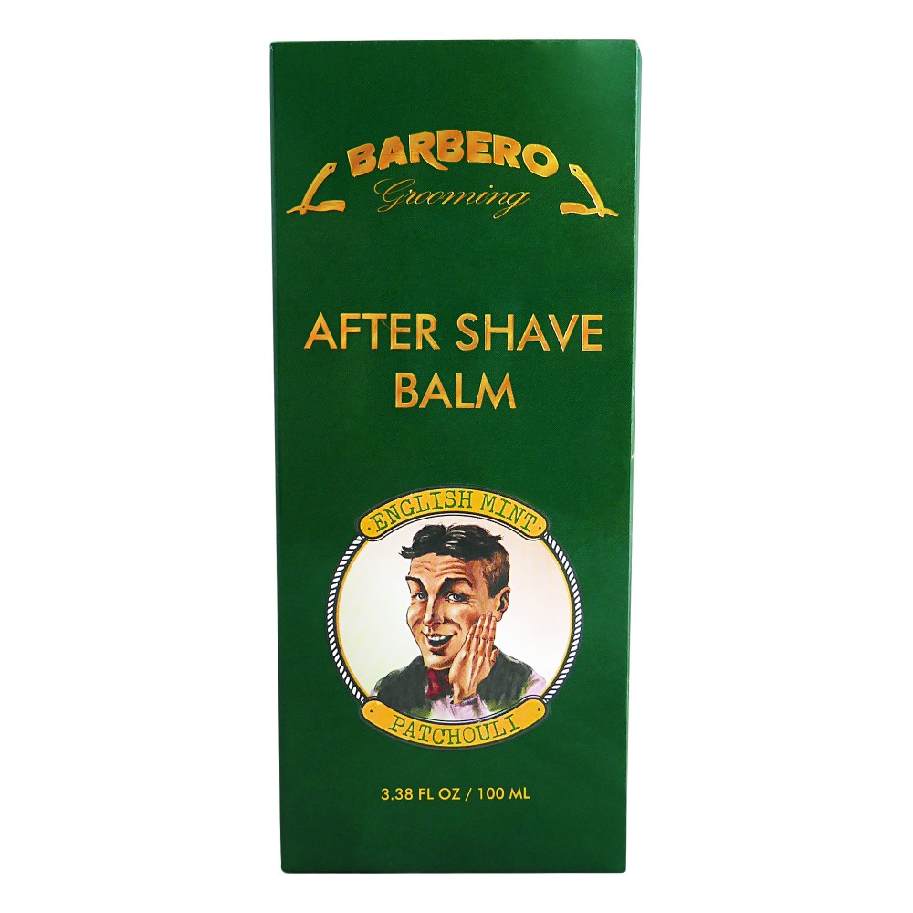 Barbero Grooming After Shave Balm English Mint and Patchouli 3.38 fl oz / 100 ml