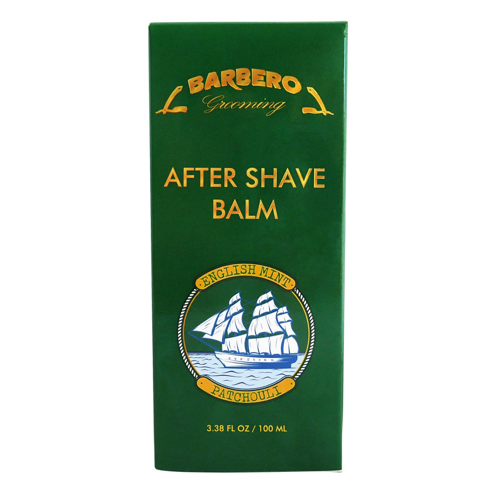 Barbero Grooming After Shave Balm English Mint and Patchouli 3.38 fl oz / 100 ml