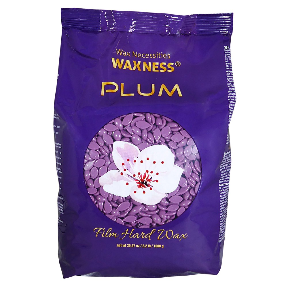 Waxness Plum Film Hard Wax Beads 2.2 Lb / 1 Kg