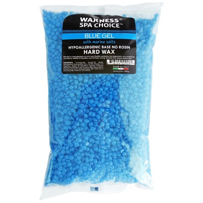 Spa Choice No Rosin Blue Gel Hard Wax Beads with Marine Salts 2.2 lb / 1 kg