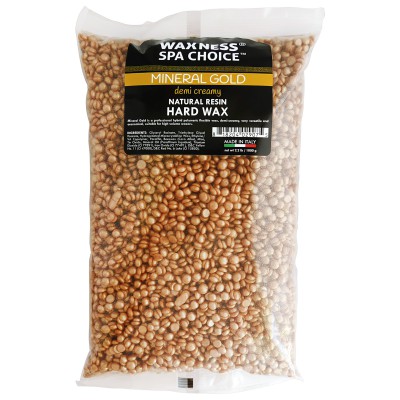 Spa Choice Mineral Gold Demi Creamy Hard Wax Beads 2.2 lb / 1 kg