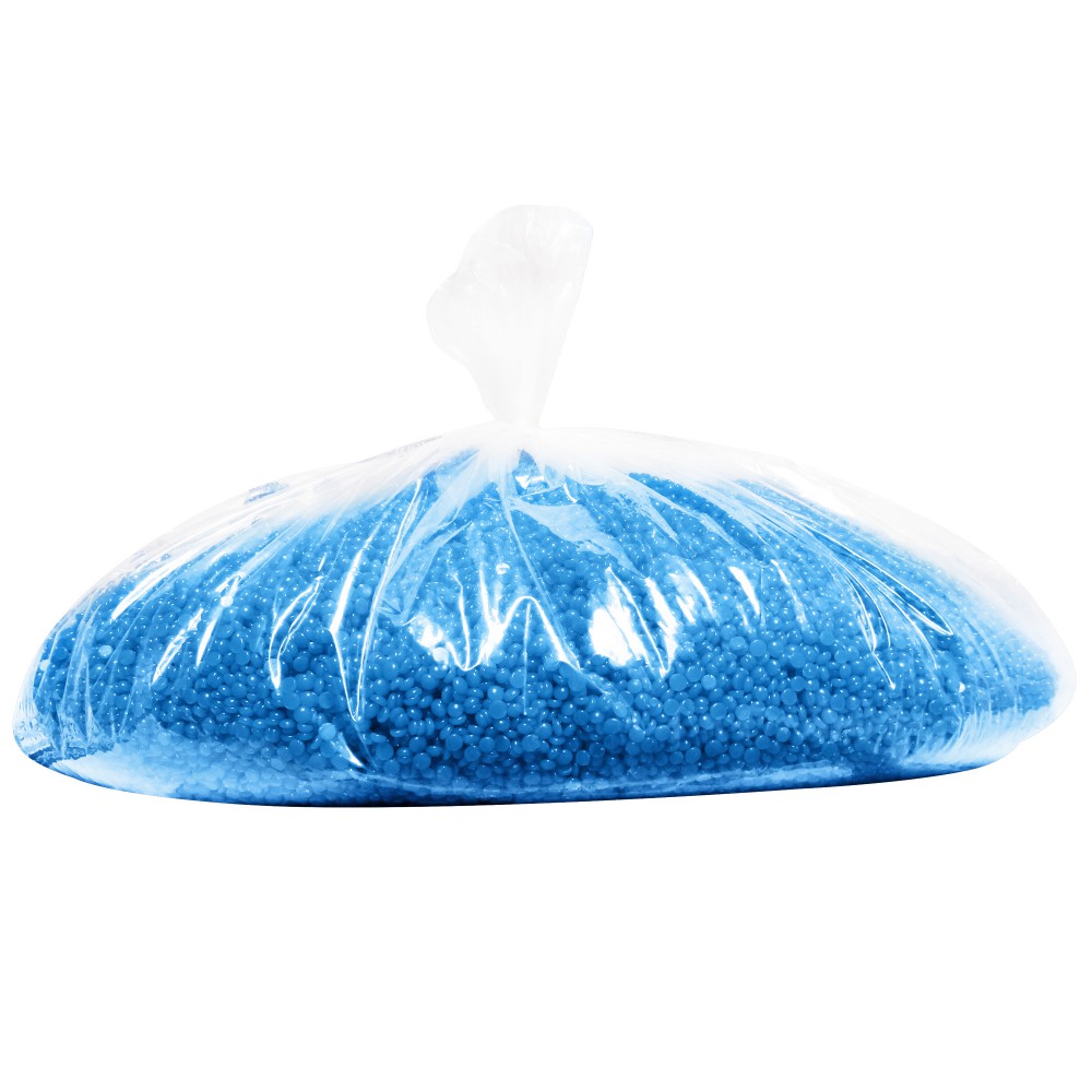 Waxness Spa Choice No Rosin Blue Gel Hard Wax Beads with Marine Salts Bulk 26.4 lb  / 12 kg