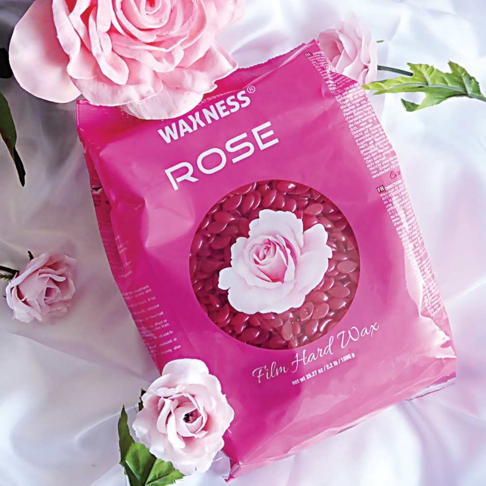 Waxness Rose Hard Wax Beads 2.2 Lb / 1 Kg