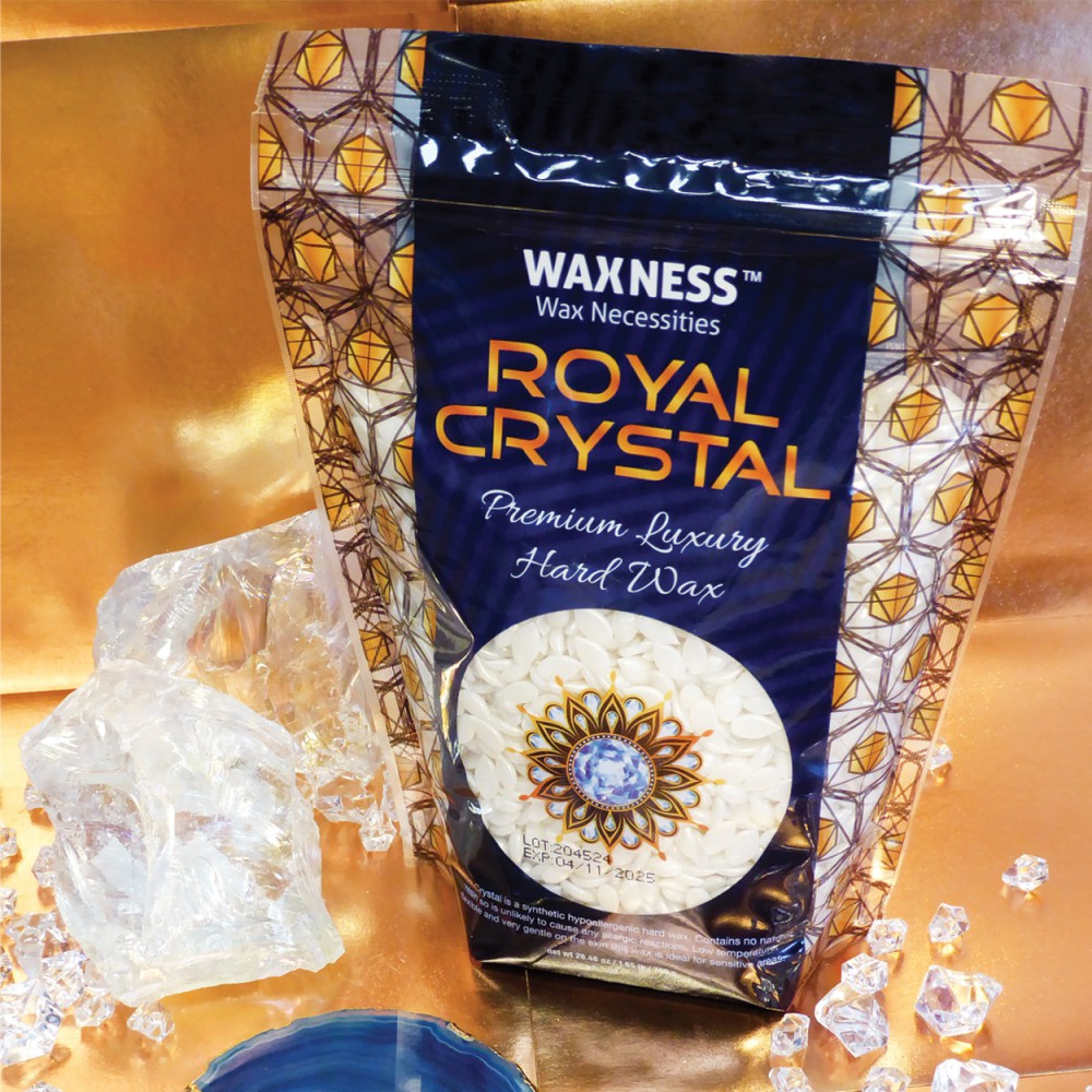 Waxness Royal Crystal Premium Luxury Hard Wax 1.65 Lb / 26.25 Oz