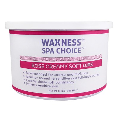 Spa Choice Rose Creamy Soft Wax 14 oz / 397 ml