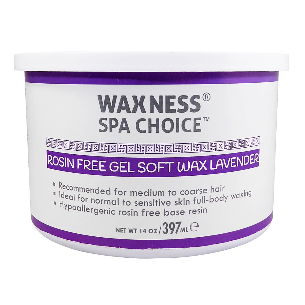 Waxness Spa Choice Assorted Soft Wax Tins 14 oz Pack of 3 - Rose, Lavender, Zinc Oxide, Soy