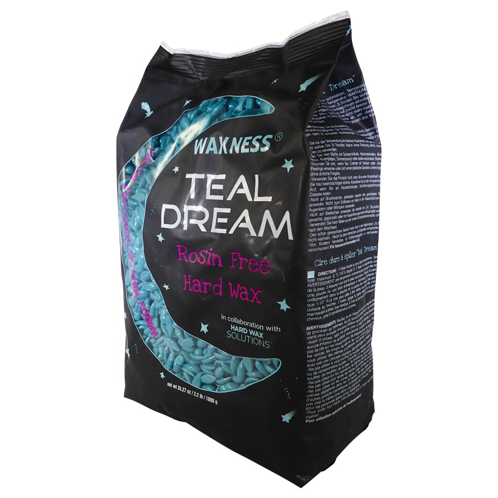 Waxness Teal Dream Rosin Free Sparkly Hard Wax 22 lb / 10 kg