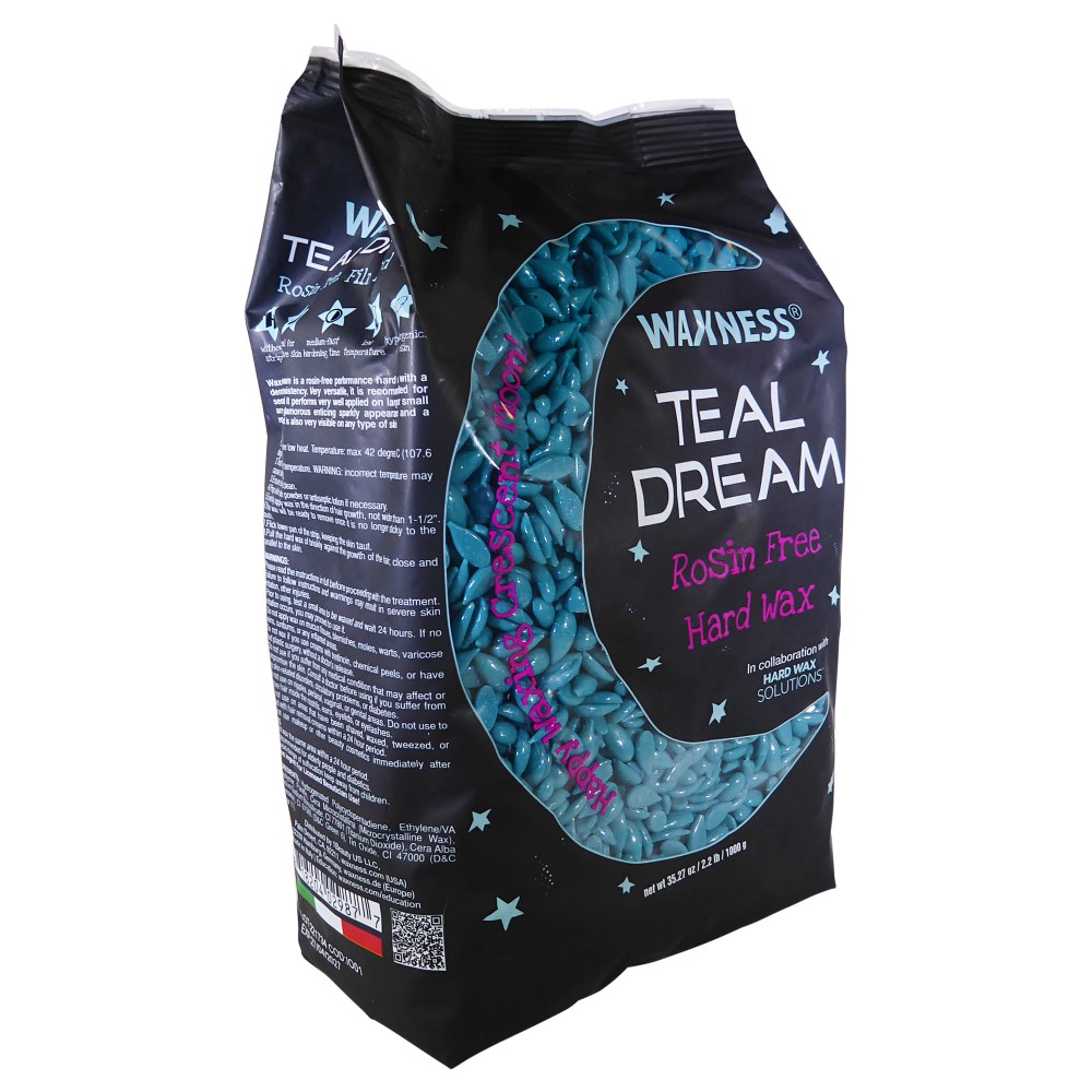 Waxness Teal Dream Rosin Free Sparkly Hard Wax 22 lb / 10 kg