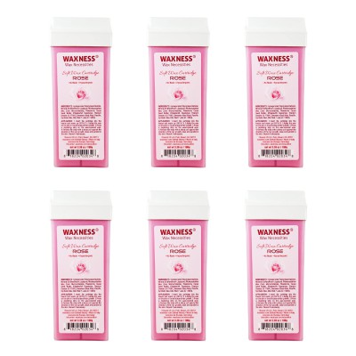 Rose Soft Wax Cartridge 3.38 oz 100 g Pack of 6