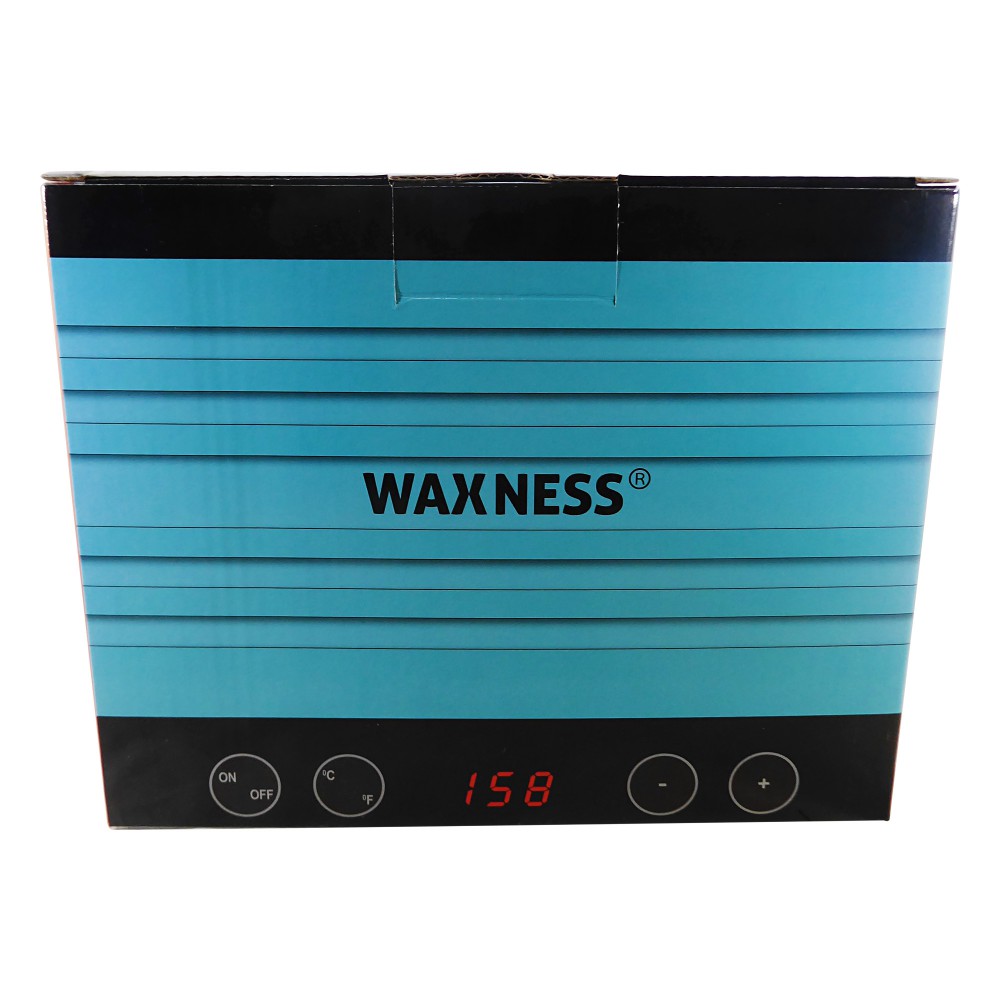 Waxness Premium Teal Dream Professional Stripless Waxing Kit with W-CUBE Teal Warmer and  1.65 lb 0.74 kg Wax Bag