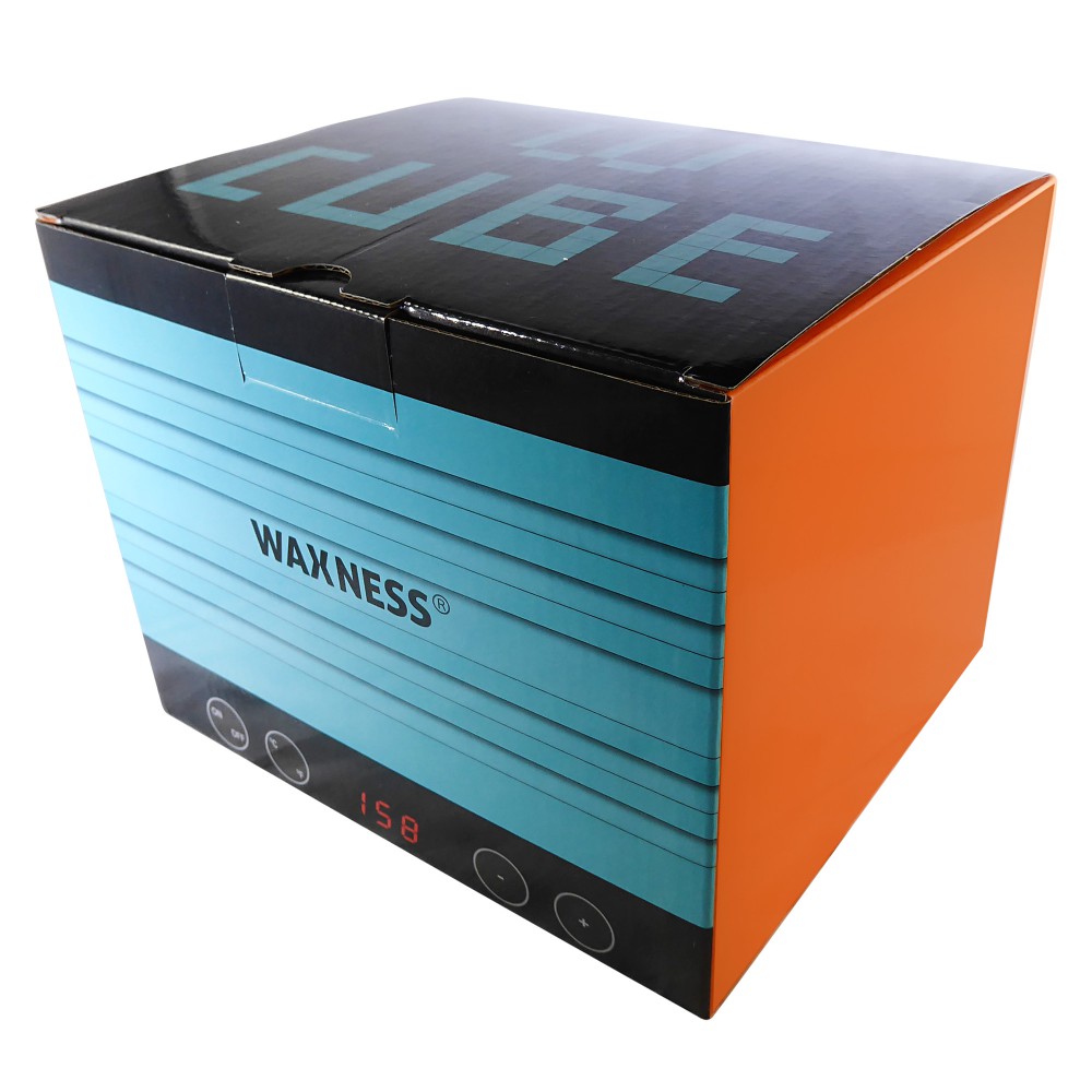 Waxness Premium Teal Dream Professional Stripless Waxing Kit with W-CUBE Teal Warmer and  1.65 lb 0.74 kg Wax Bag