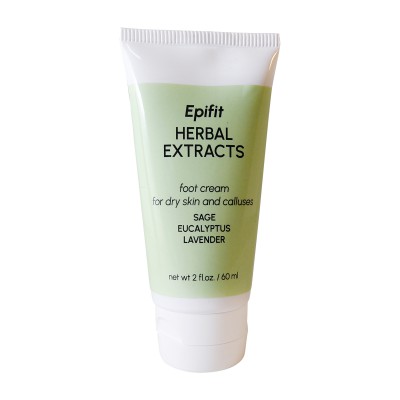 Epifit Natural Foot Cream for Dry Skin and Calluses with Sage, Eucalyptus and Lavender 2 fl oz