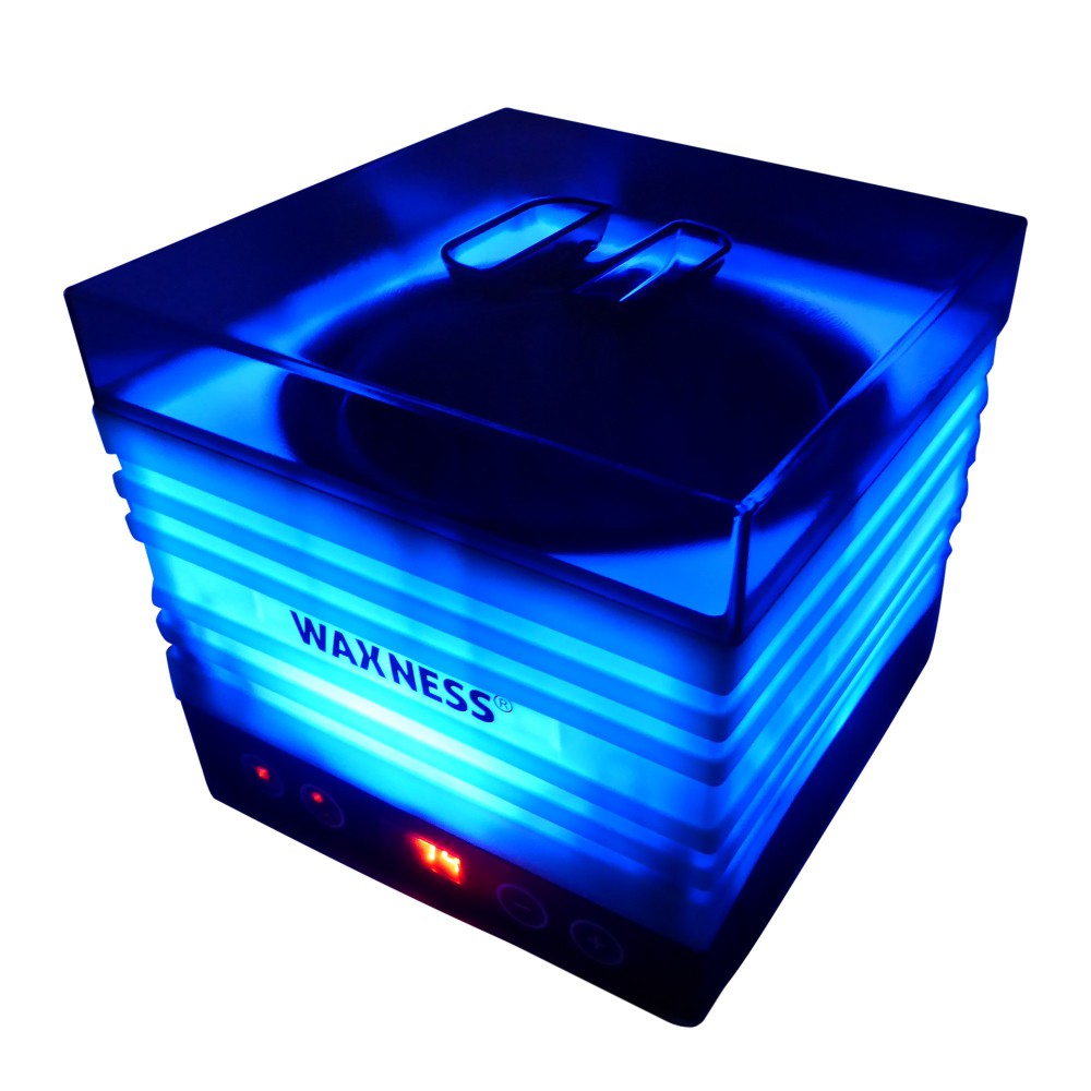 Waxness Wax Warmer W-CUBE White + 5 Colors Digital Lighted 1 lb