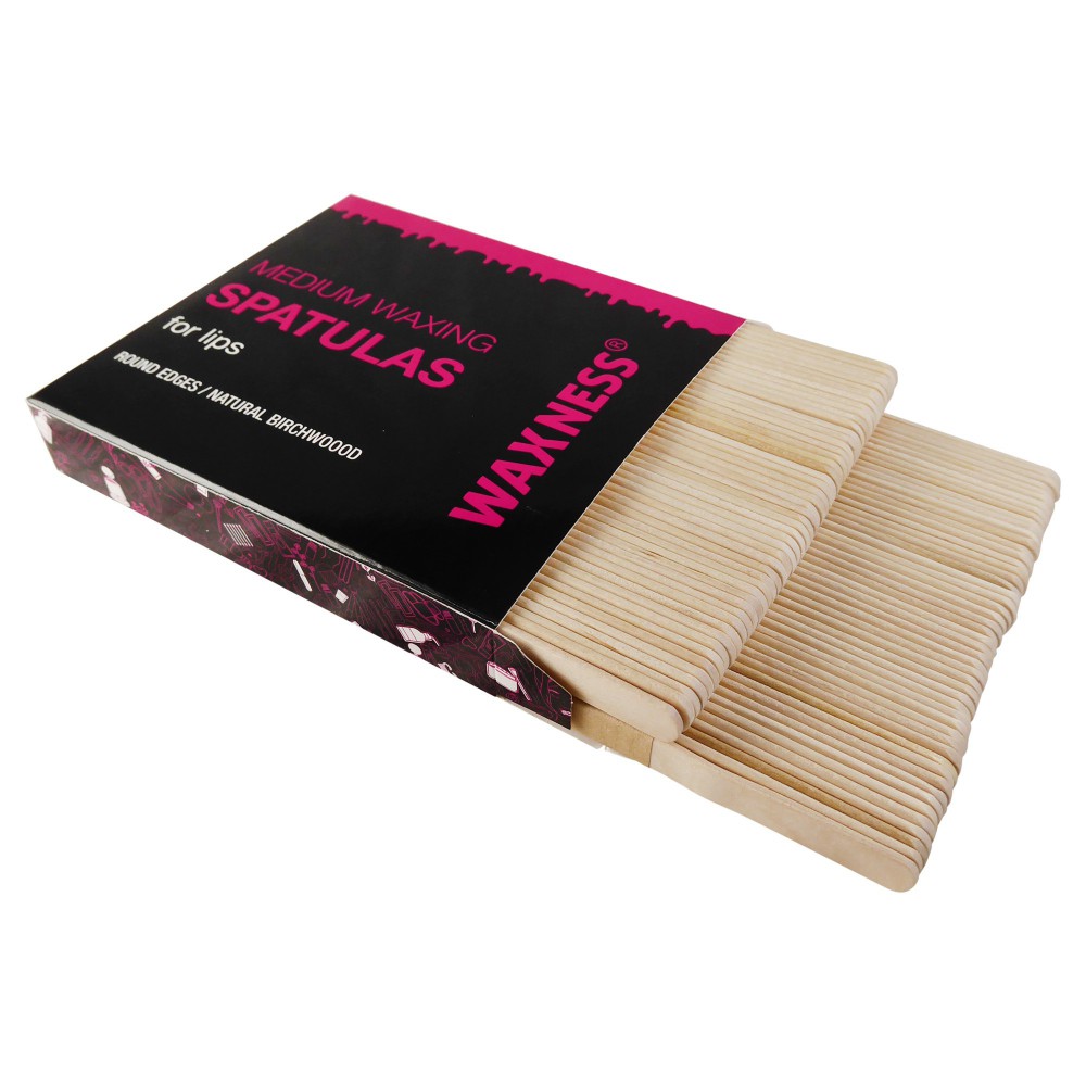 Medium Waxing Wooden Spatula Applicator for Lips 100 pcs