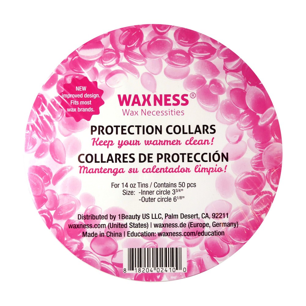 Multi-fit Protection Collars for 14-16 Oz Tins and Pots 50 pcs Pink