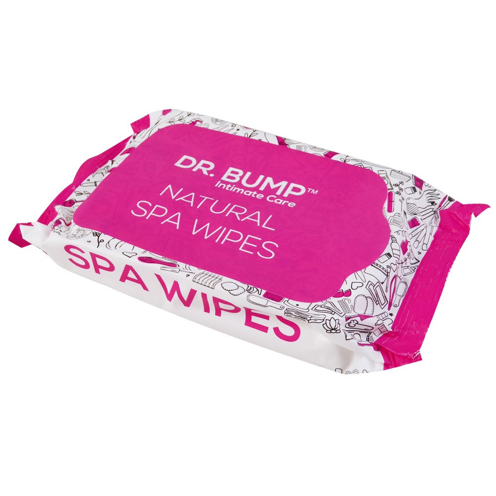 Dr. Bump Intimate Care Natural Spa Wipes with Tea Tree and Manuka Honey 20 pcs - Pack of 72