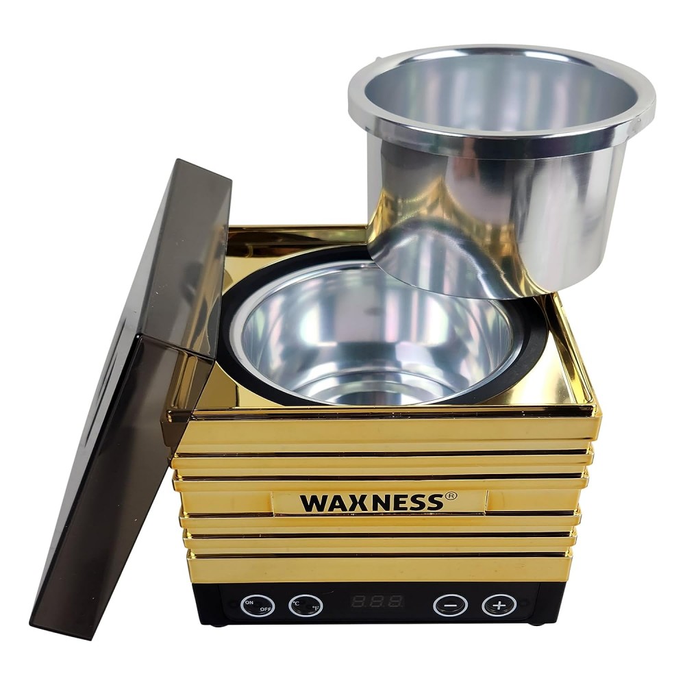 Waxness Premium Barbero Tattoo Gold Professional Stripless Waxing Kit with  1.65 lb 0.74 kg Wax Bag