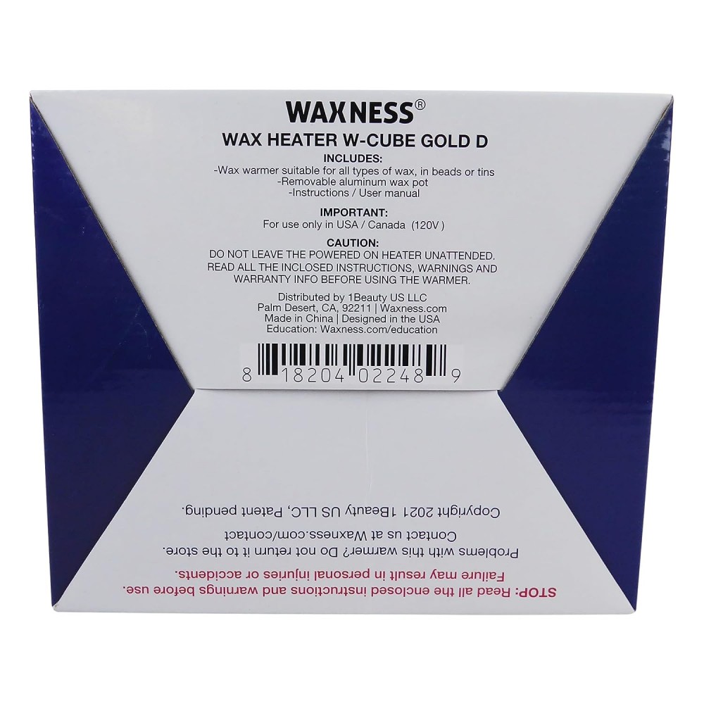 Waxness Premium Barbero Tattoo Gold Professional Stripless Waxing Kit with  1.65 lb 0.74 kg Wax Bag