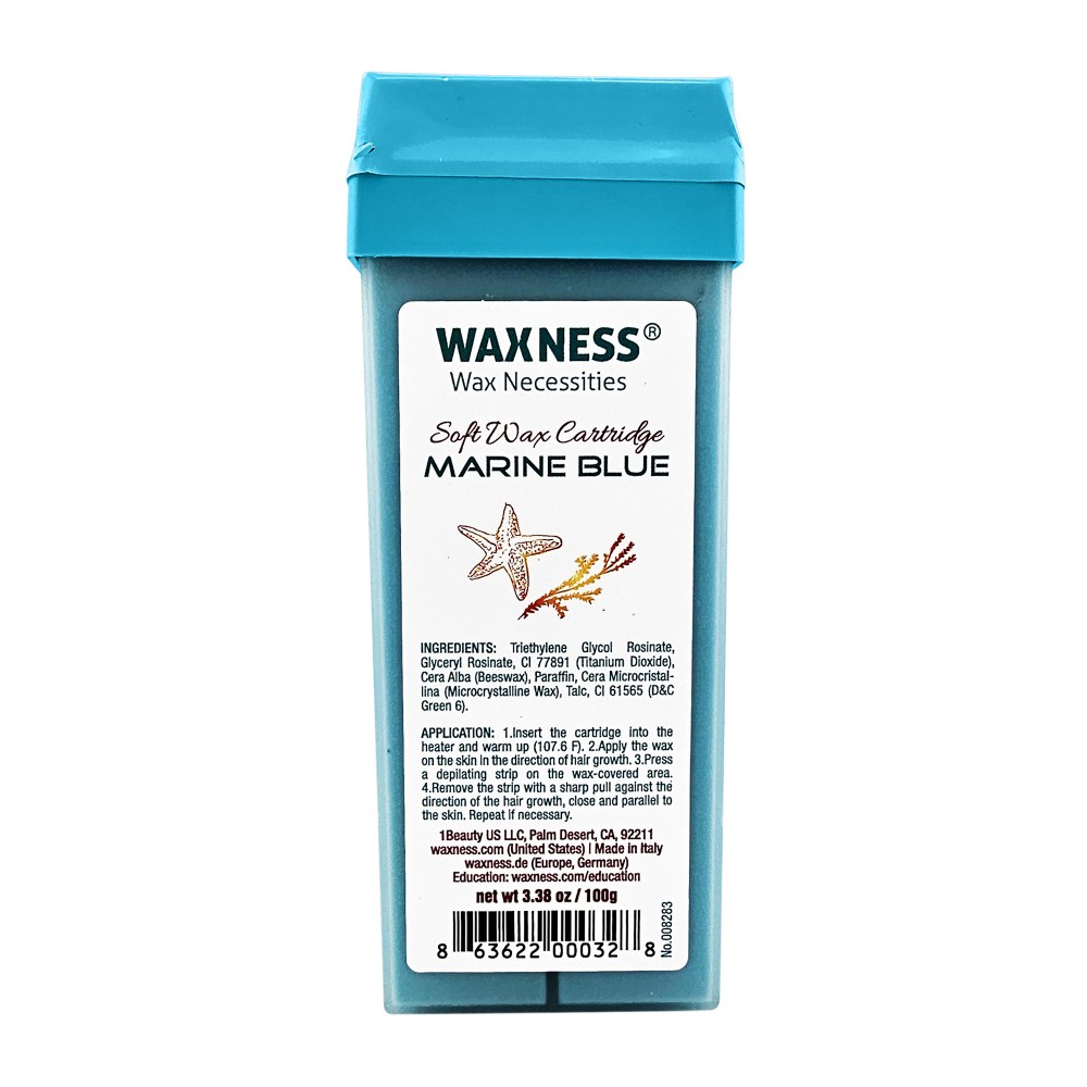 Waxness Marine Blue Soft Wax Cartridge 3.38oz / 100g Pack of 4