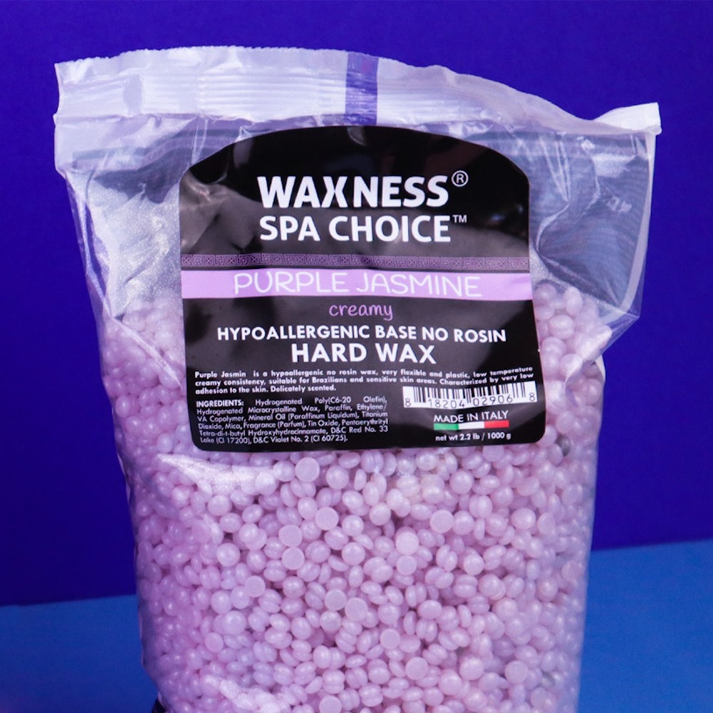 Waxness Spa Choice Purple Jasmine Demi Creamy No Rosin Hard Wax Beads 2.2 lb / 1 kg