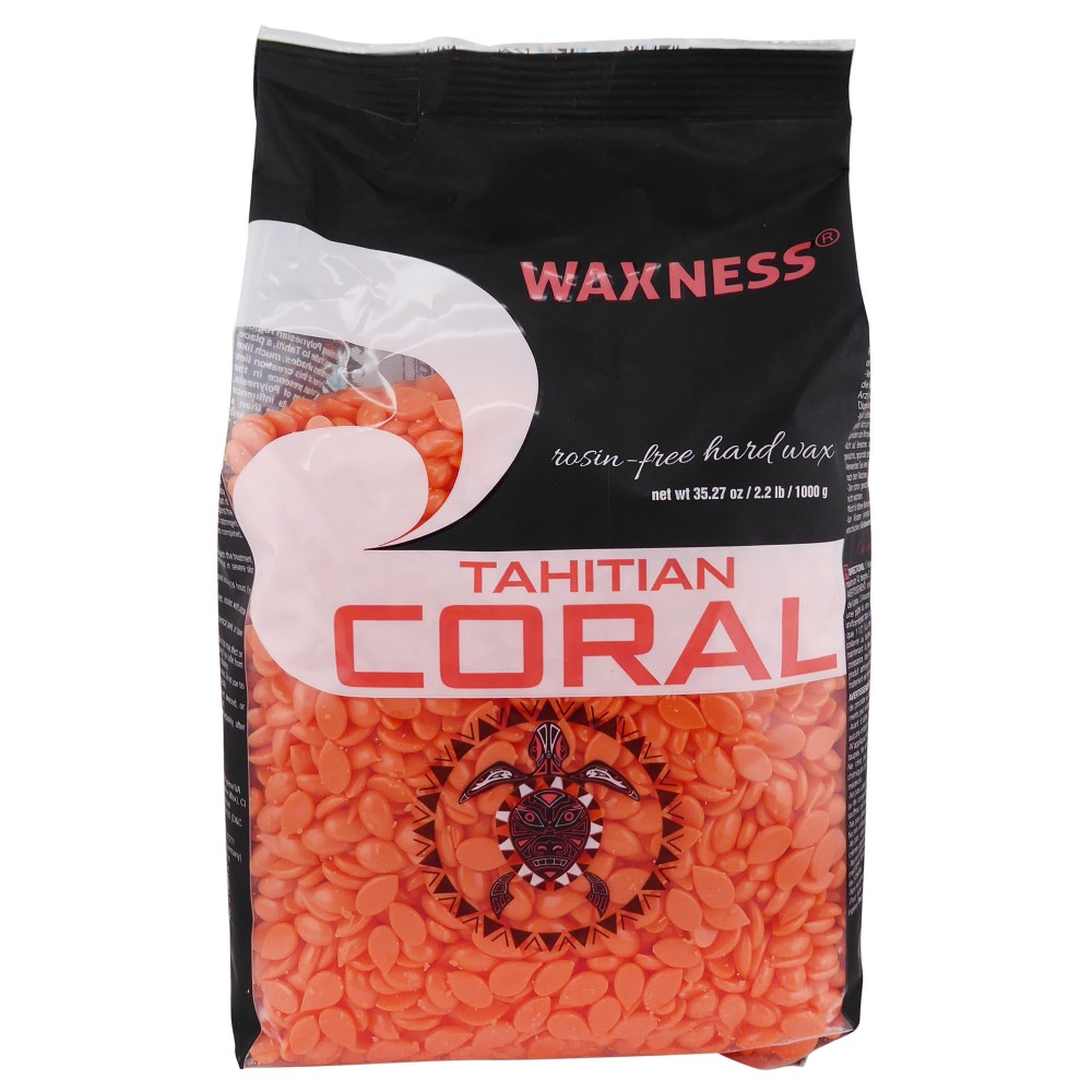 Waxness Premium Rosin Free Hard Wax Beads Tahitian Coral 2.2 lb / 1 kg