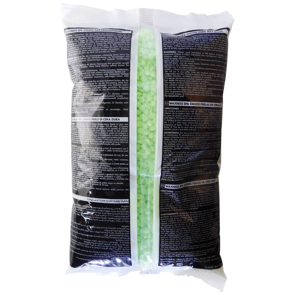 Waxness Spa Choice Rosin Free Multidirectional Hard Wax Lime Bulk 26.4  lb / 12 kg