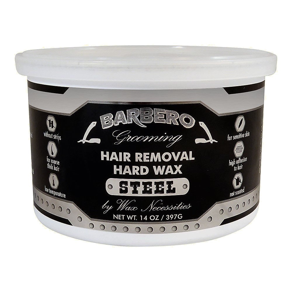 Waxness Barbero Hair Removal Hard Wax Tin Steel 14 oz / 397 g