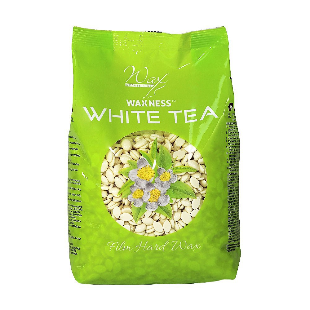 Waxness White Tea Cream Hard Wax Beads 2.2 1.1 LB / 17.63 OZ