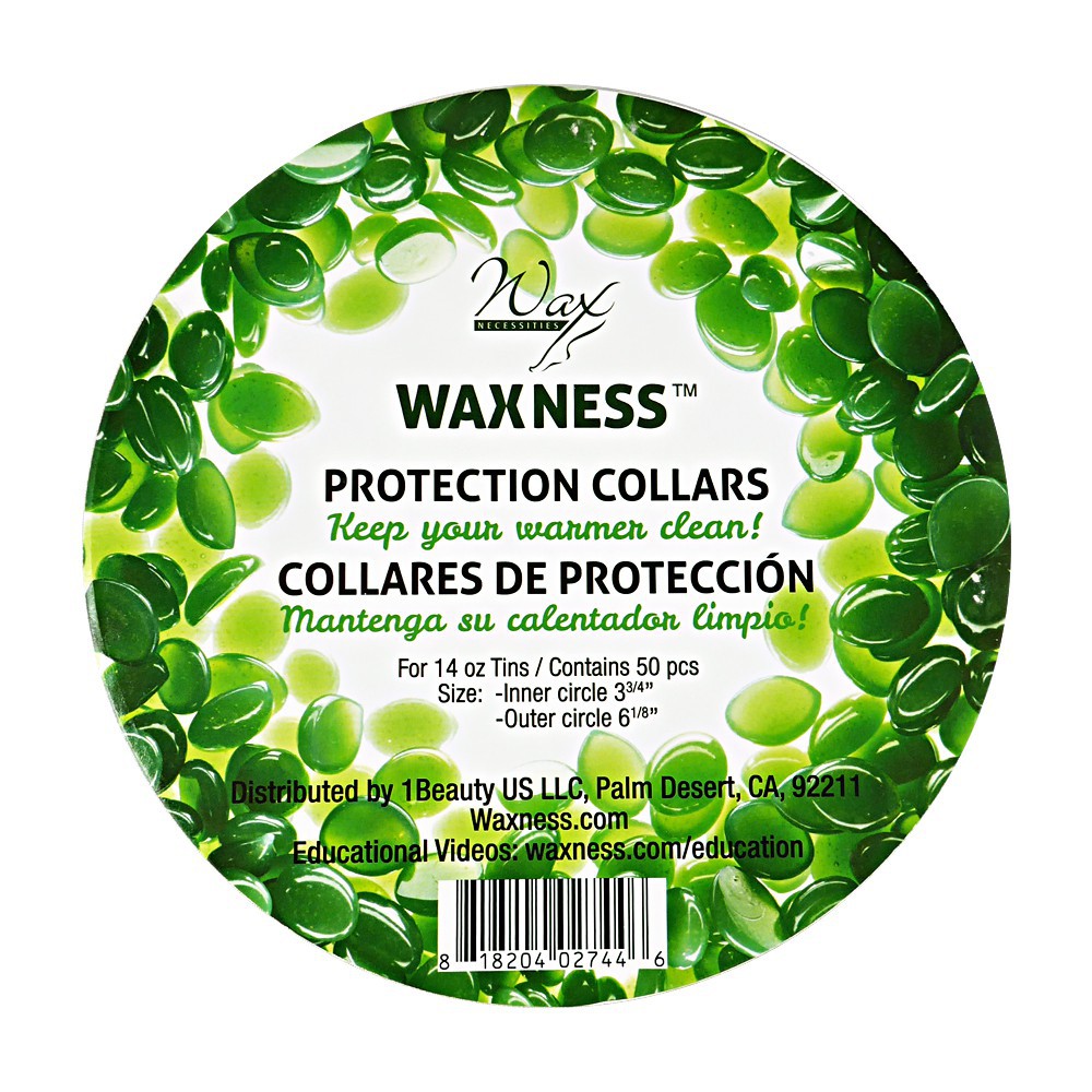 Waxness Assorted Multi-fit Waxing Protection Collars for 14-16 Oz Tins and Pots 3 pack X 50 pcs