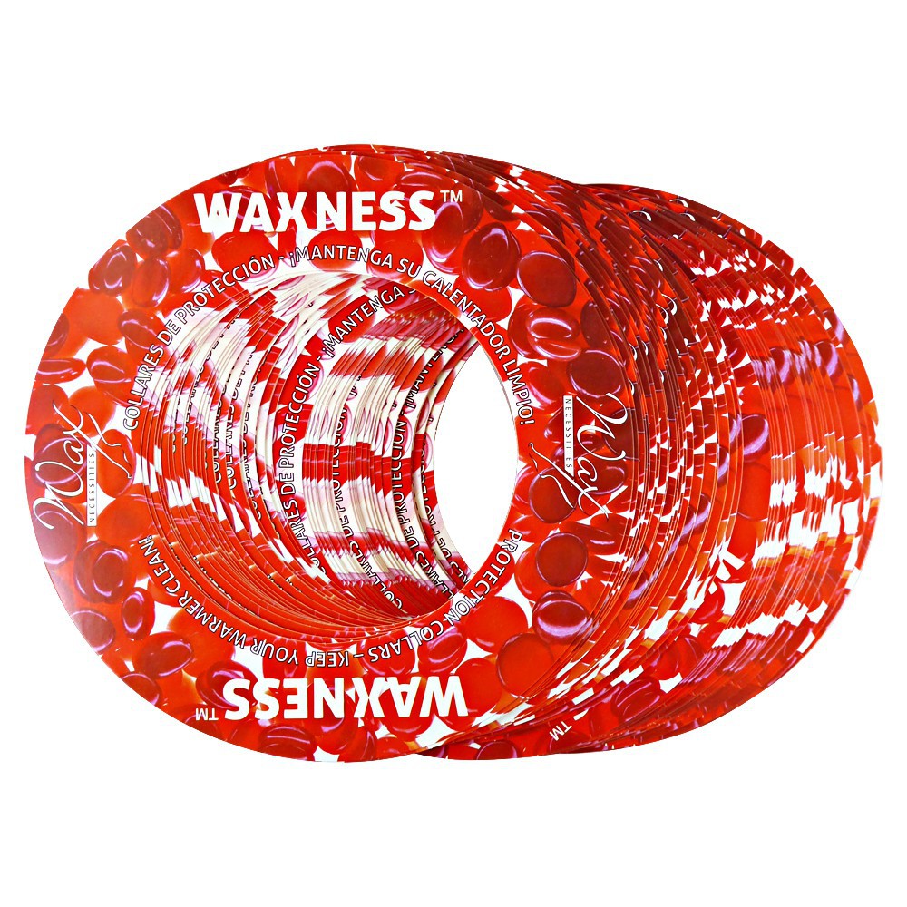 Waxness Assorted Multi-fit Waxing Protection Collars for 14-16 Oz Tins and Pots 3 pack X 50 pcs