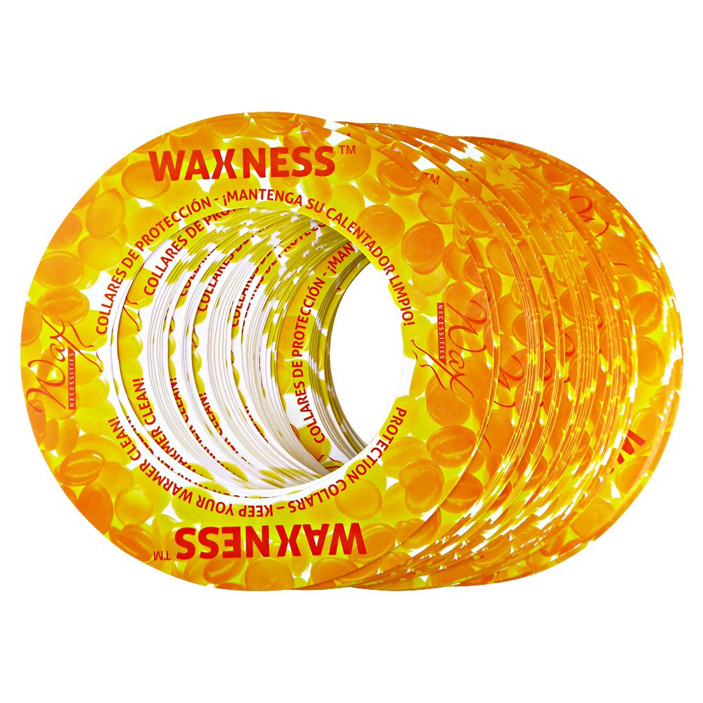 Waxness Multi-fit Protection Collars for 14-16 Oz Tins and Pots 50 pcs Yellow